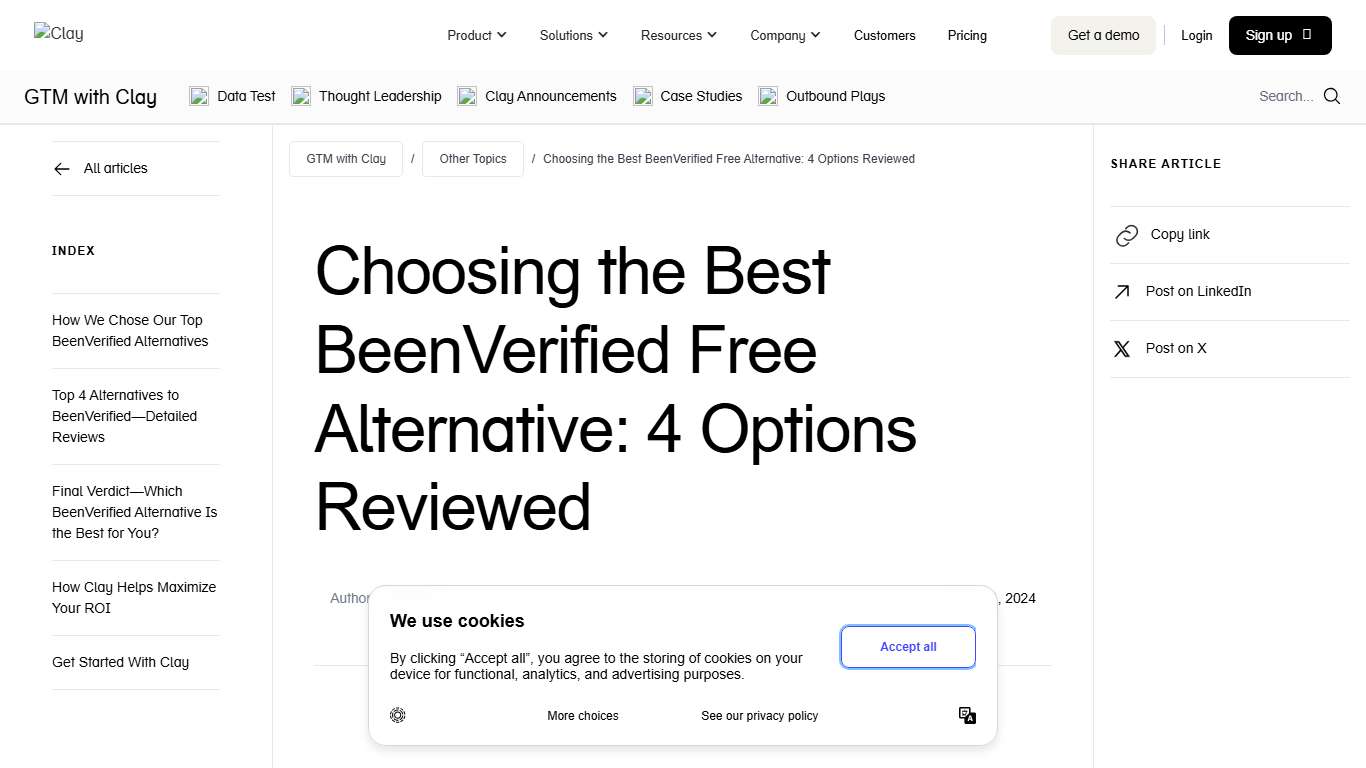 How To Pick a BeenVerified Free Alternative—Top Four Options - The GTM with Clay Blog